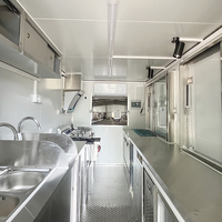 Camion de nourriture mobile avec cuisine complète moderne, fourgonnette, chariot à crème glacée, pizza bbq, remorque de concession alimentaire