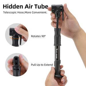 Bomba de Aire Portátil WEST BIKING de Alta Presión (120 PSI), de Aleación de Aluminio, para Bicicletas, con Válvulas Schrader y <span class=keywords><strong>Presta</strong></span>, para MTB y Bicicletas de Carretera - Product Image 6