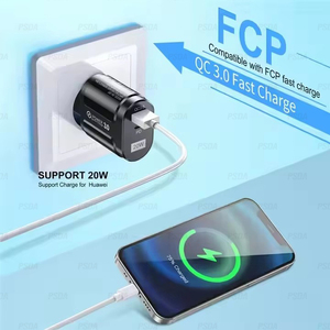 Cargador de Pared Universal PD20W con Enchufe EU/US/UK/AU/Argentina, <span class=keywords><strong>Carga</strong></span> <span class=keywords><strong>Rápida</strong></span> USB Tipo C Quick Charge 3.0 para <span class=keywords><strong>iPhone</strong></span> y Samsung - Product Image 6