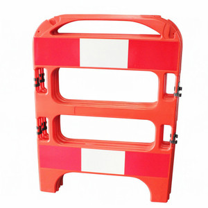 <span class=keywords><strong>Barricade</strong></span> de sécurité pliable pour le contrôle des foules Clôture modulaire temporaire réfléchissante en plastique amovible à quatre côtés - Product Image 4