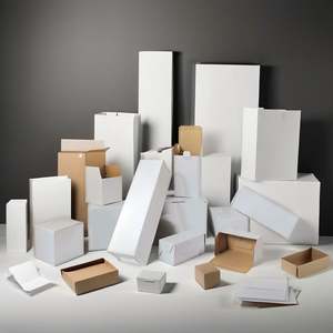 Boîte en carton blanc pliable à faible MOQ, 350g, petit format, pour emballage cadeau, bon prix - Product Image 3