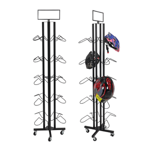 RuiMei Porte-casques rotatif à 5 niveaux en métal avec 10 supports, revêtement en poudre, pour <span class=keywords><strong>moto</strong></span>, garde-robe et salon - Product Image 1