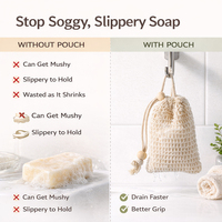 Sacs à savon en sisal personnalisés, petites pochettes en maille à cordon, en coton naturel et chanvre, biodégradables, réutilisables, pour la maison
