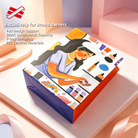 Individuell Bedruckter Faltschachtel mit Schönheitsillustration und Steckdeckel für Kosmetik-Einzelhandel Großbestellung