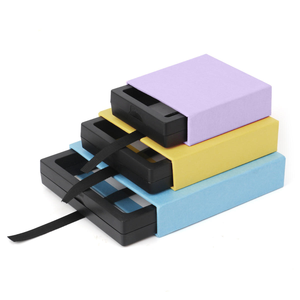 Boîte de présentation carrée pour bijoux 2026, en papier kraft <span class=keywords><strong>noir</strong></span>, pour cadeaux, fiançailles, boucles d'oreilles, broches, colliers, bracelets, sacs - Product Image 6