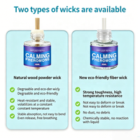 Kit diffuseur apaisant personnalisé USMILEPET pour chiens, liquide apaisant infusé de phéromones, diffuseur à brancher pour soulager les chats et les chiens