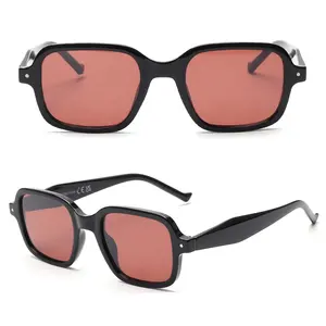 2023 vintage ladies men small frame colorful custom logo square designer sunglasses oem odm sun glass manufacturers