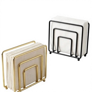 Porte-serviettes et support à papier en métal moderne pour table à manger, cuisine, décoration de la maison, utilisation en restaurant - Design durable - Product Image 1