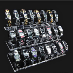Espositore per orologio in acrilico trasparente e nero - Product Image 2