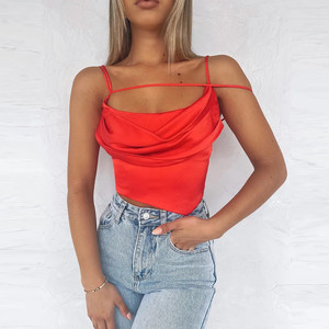 <b>Spaghetti</b> <b>Strap</b> Silk <b>Tank</b> <b>Top</b> - Product Image 1