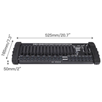 Consola de Iluminación Profesional DMX 384B, Controlador Inteligente con MIDI y Micrófono para Fiestas en Casa, Discotecas, Bares, Eventos, Espectáculos