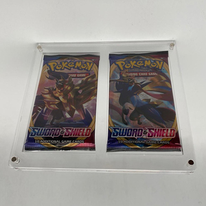 Support de présentation en acrylique moderne et portable pour paquets de boosters de cartes à collectionner Pokémon TCG à 4 emplacements, super support de présentation pour <span class=keywords><strong>Yu</strong></span>-<span class=keywords><strong>Gi</strong></span>-<span class=keywords><strong>Oh</strong></span> - Product Image 4