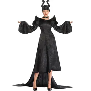 M-XL第二代万圣节恶灵2女巫服装角色扮演安吉丽娜-Jusa女巫皇后服装