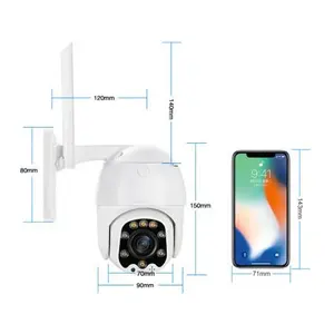 CM03 1080P Security Two Way Audio Wireless Bullet Outdoor Camera with Max Support 128GB SD Card