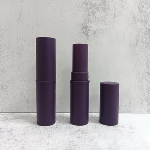Tube vide rond de 8g pour fond de teint, en plastique noir mat, pour stick de fond de teint et correcteur, emballage cosmétique - Product Image 5