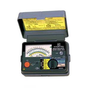 Comprobador de aislamiento y tierra Kyoritsu modelo 6018 tipo puntero para medición eléctrica, fabricado en Japón. - Product Image 1