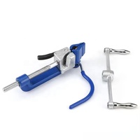 Cortador automático de bridas de acero inoxidable, herramienta de tensión de banda con equipo de fibra óptica, herramienta de bandas de flejado de acero