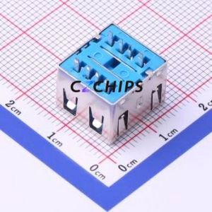 907-322A1051Y10210 USB Connector Through hole Component (THT) Connector Type-A USB 2.0 Female Through Hole - Product Image 2