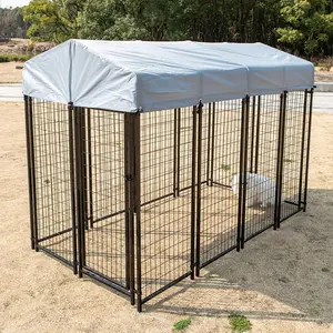 Large Dog Outdoor Kennel Rainproof And Sunproof Dog Fence With Safety Lock Pet Fence