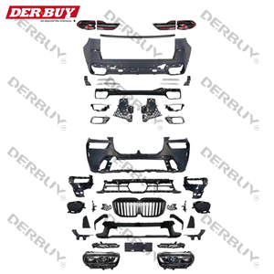 Kit de carrocería para <span class=keywords><strong>BMW</strong></span> X7 G07 actualización a <span class=keywords><strong>X7M</strong></span> estilo Lci con parachoques delantero trasero rejilla capó faros luces traseras - Product Image 1