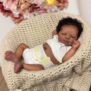 49Cm Réaliste Souple <span class=keywords><strong>Silicone</strong></span> Reborn Réaliste Bébé Dormir Poupée Vinyle Pour Fille <span class=keywords><strong>Bebe</strong></span> Comme De Vrai Enfant <span class=keywords><strong>En</strong></span> Bas Âge Jouets Cadeau - Product Image 1