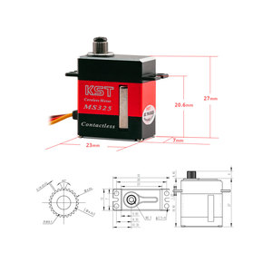 Motor Servo para Helicóptero RC KST MS325 DC6.0V-8.4V Programable 5.2Kgf.cm 0.07seg 1520us/333Hz -20C a +65C, en Oferta - Product Image 6