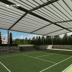 Atap dinding dapat ditarik dengan atap PVC geser dan Sensor cuaca pintar untuk perlindungan luar ruangan fleksibel - Product Image 5