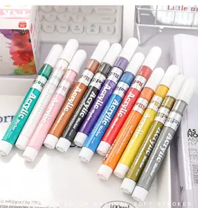 Caneta vazia marcador acrílico, tubo recarregável de barris de tinta, marcadores de giz líquido para graffiti, acessórios para canetas