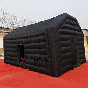 Grande tente gonflable en PVC noir pour événements quatre saisons, abri extérieur portable et imperméable pour festivals, fêtes, mariages, salons professionnels - Product Image 5