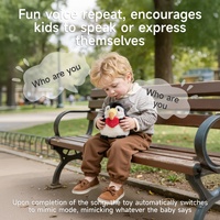 Jouet interactif Tumama pour enfants 18 mois+, jouets en peluche musicaux pour le temps sur le ventre, jouets en peluche sauteurs en forme de toucan, jouet en peluche lavable pour bébé