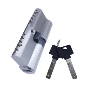 Nhà Máy Giá tương tác Euro cửa xi lanh khóa xi lanh khóa cửa 66mm 5-pin an toàn an ninh Brass xi lanh khóa
