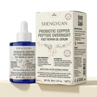 Sérum Réparateur Nuit pour les Pieds au Tripeptide de Cuivre Probiotique Fermenté – Booster d'Élasticité Cutanée et Soin Nuit pour Talons Rugueux – Vente en Gros