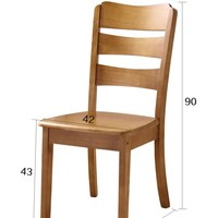 Ensemble de chaises de salle à manger en bois massif moderne pour le mobilier de salon Minimaliste élégant Durable Écologique Imperméable Modulaire