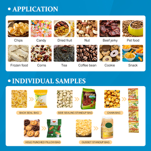 Easy-Maintenance Multi-Functional <b>Stand</b>-Up Pouch Packaging Machine Marshmallow Potato Chips Snacks VFFS Packaging Machine - Product Image 2