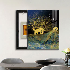 अमूर्त पशु चित्र घर सजावट के लिए इलेक्ट्रिक मीटर बॉक्स पावर स्विच कवर कवर क्रिस्टल पोर्सिलेन दीवार पेंटिंग - Product Image 5