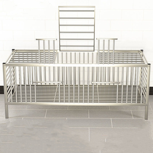 Gabbia per conigli da allevamento rettangolare grande per uso domestico, gabbia per maiali, gabbia per conigli in acciaio inossidabile addensato e densificato - Product Image 5