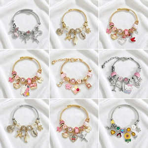 Pulsera de Acero Inoxidable Chapada en Oro, Resistente al Agua, para Viajes, Playa y Maquillaje, de Fanhua Jewelry, Popular en TikTok - Product Image 2