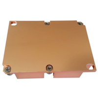 Refroidisseur de serveur 1U passif en cuivre pur, dissipateur thermique CPU 165W TDP FCLGA3647 étroit ILM, processeur à double roulement à billes pour carte graphique