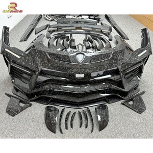 ชุดแต่งตัวถังรถยนต์ MSY Style New Dry Forged Carbon Fiber Gen III ลายทวิลล์เงา สำหรับรถยนต์แลมโบกินี ยูรุส ประกอบด้วยฝากระโปรงหน้า กันชน สปอยเลอร์ บังโคลน และสเกิร์ตข้าง - Product Image 4