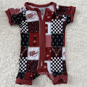 Klaar voor verzending 2-weg rits zomer zachte shorties groothandel baby kinderen bamboe kleurrijke meisjes jongens kleding - Product Image 4