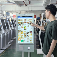 Kiosco de Autoservicio con Pantalla Táctil de 27/32 Pulgadas y Código QR para Restaurantes, Personalizable