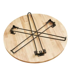 Table à manger pliante en bois massif, design carré compact et moderne, 4 places, personnalisable, pour petite salle à manger, cuisine, meubles de maison - Product Image 6