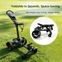 Voiturette de golf électrique G3 à double moteur avec télécommande intelligente, design pliable, légère, portable, autonomie de 45 km