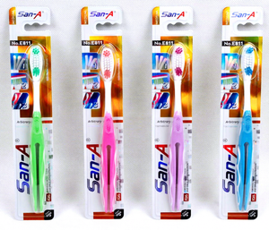 Spazzolino Personalizzato Colore Personalizzabile Manico Ergonomico <span class=keywords><strong>Punta</strong></span> Ultra Fine Leggero Confezione Singola Essenziale per Viaggi - Product Image 1