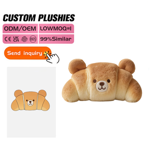 Cuscino a Forma di Pizza Personalizzato con Ricamo <span class=keywords><strong>Cartoon</strong></span>, Morbidissimo Peluche Giocattolo a Forma di Cibo, Deliziosa Fetta di Pizza - Product Image 3