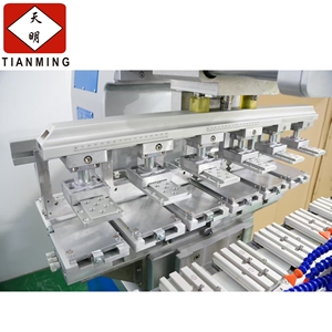 Semi-automatic six color rotary pad printing machine - Product Image 4