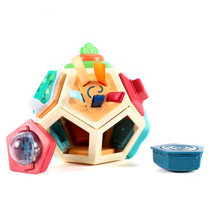 Jouet éducatif de voyage Montessori d'apprentissage sensoriel occupé pour bébés <span class=keywords><strong>mois</strong></span> tout-petits 1-3 ans Cube boule occupée à <span class=keywords><strong>six</strong></span> faces - Product Image 5