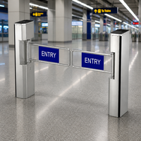 Lampu Indikator Pintar Smart Top Optical Swing Barrier Gate Speedlane Barrier untuk Resepsi Hotel