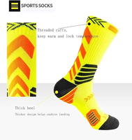 Chaussettes de sport 95% polyester 5% élasthanne, haute qualité, extensibles, respirantes, multicolores, confortables, pour la course à pied