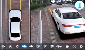 กล้องมองหลังแบบพาโนรามา 360 องศา มุมมอง 3 มิติ จอแยกส่วน ระบบนำทาง GPS มัลติมีเดีย DVR ระบบมองภาพรอบทิศทาง กันน้ำระดับ IP68 - Product Image 2